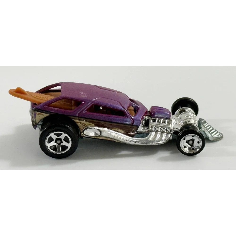 Hot Wheels Surf Crate Unisex 1:64‎ Purple Metallic 1999 Surfboard Woodie Hot Rod